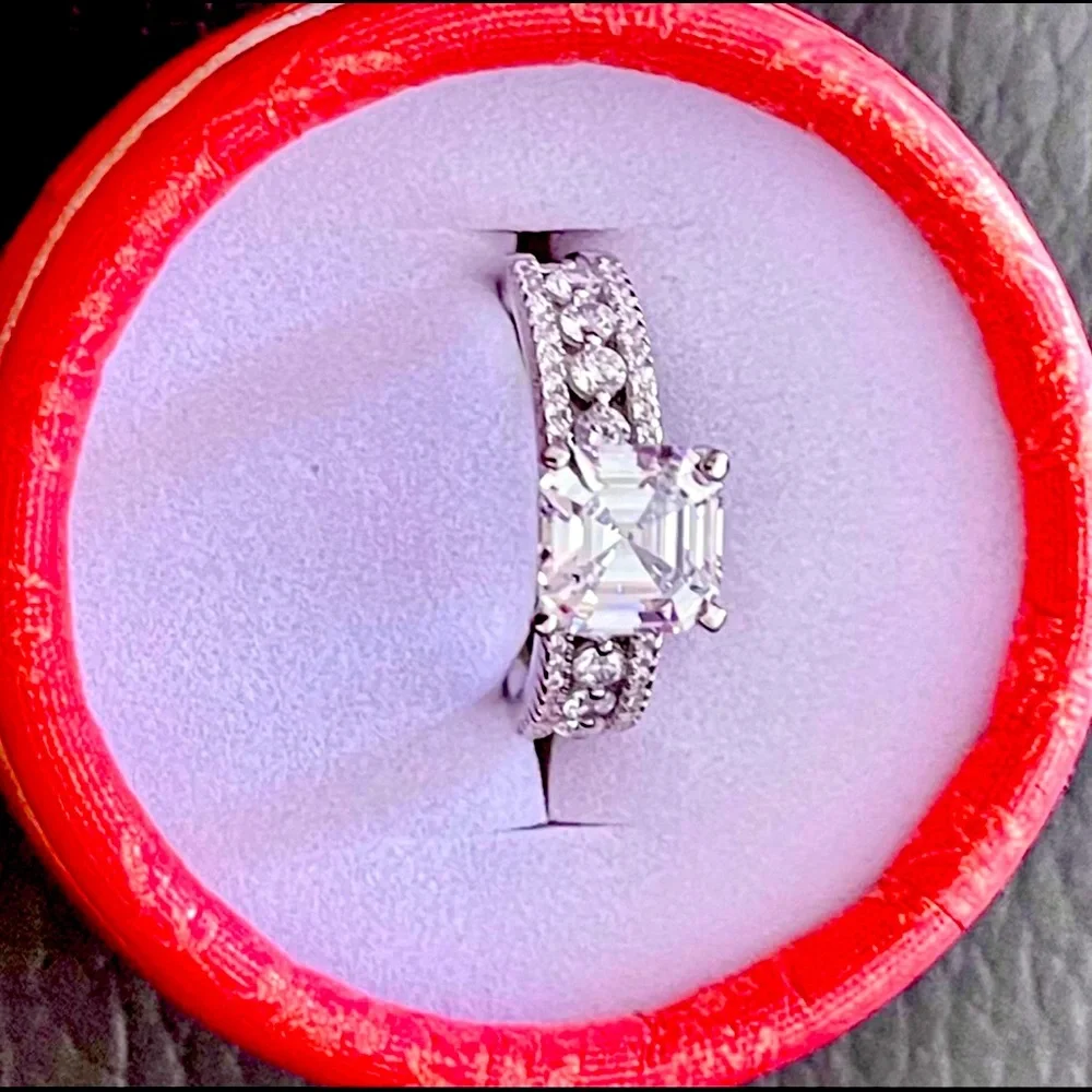 Solid 925 Sterling Silver Luxury Band Ring